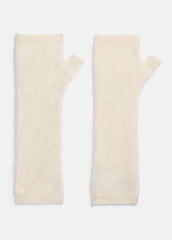 Brushed Cashmere Arm Warmers in Gloves - IVORY | VINCE Women