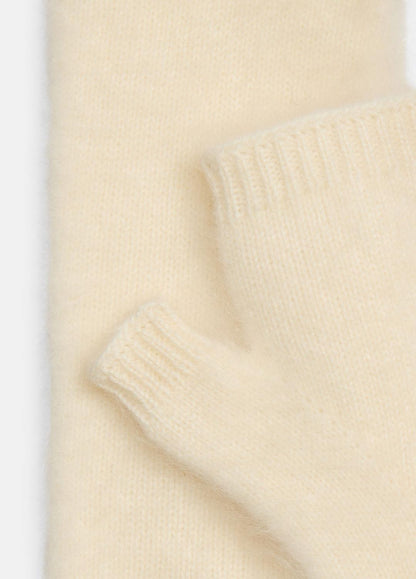 Brushed Cashmere Arm Warmers in Gloves - IVORY | VINCE Women