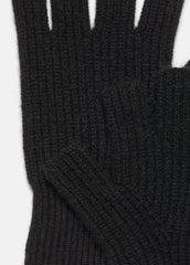 Plush Cashmere Rib-Knit Fingerless Glove in Gloves - BLACK | VINCE Women