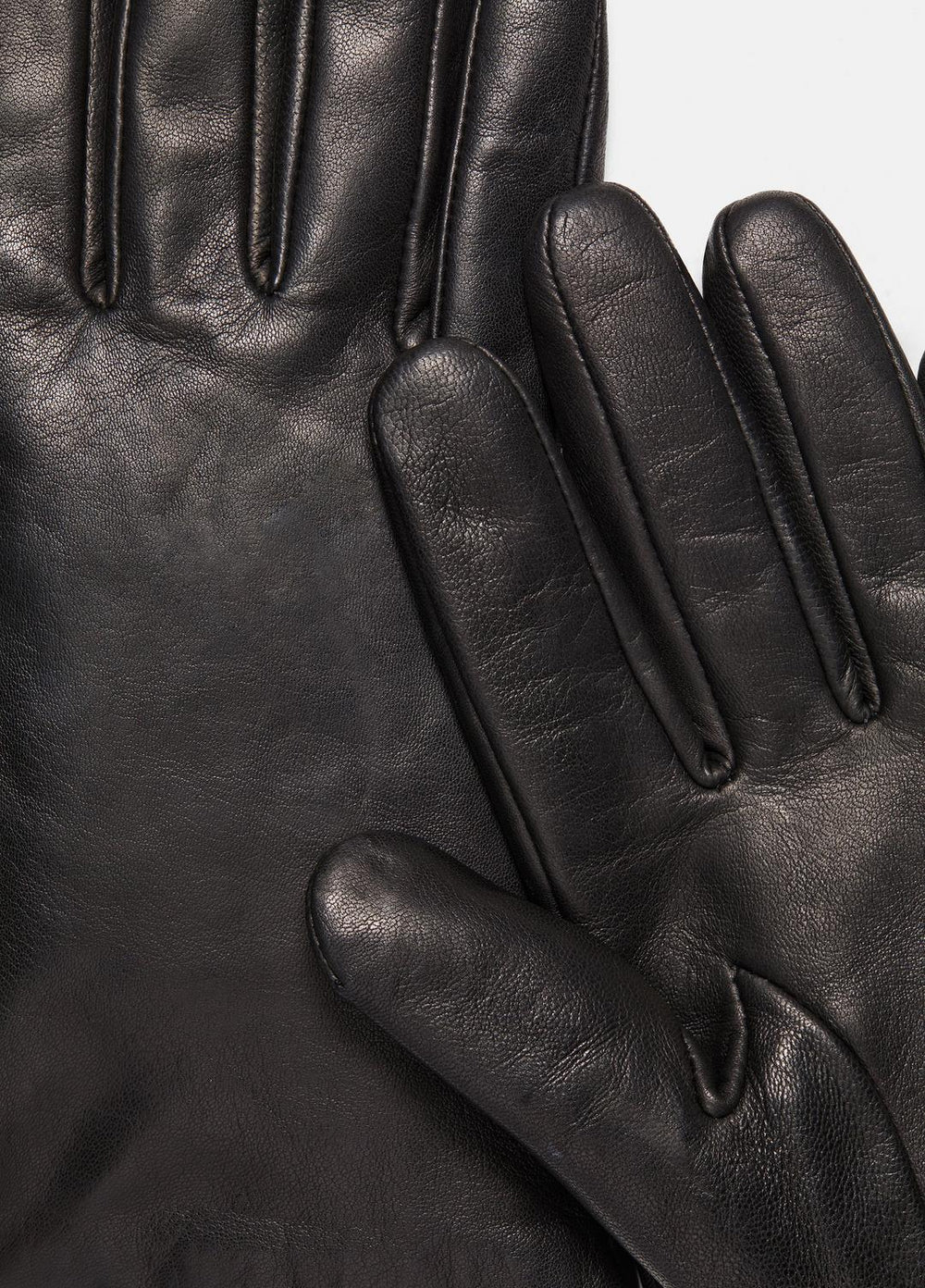 Cashmere-Lined Short Leather Glove in Gloves - BLACK | VINCE Women
