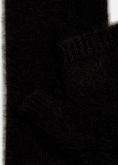 Brushed Cashmere Arm Warmers in Gloves - BLACK | VINCE Women