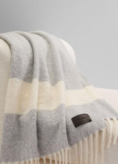 Brushed Alpaca-Blend Throw in Pillows & Blankets - MEDIUM HEATHER GREY | VINCE Women