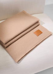 Cashmere Reverse Jersey Throw in Pillows & Blankets - CAMEL | VINCE Women