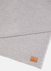 Cashmere Reverse Jersey Throw in Pillows & Blankets - HEATHER GREY | VINCE Women