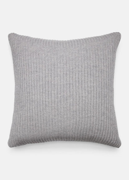 Wool and Cashmere Cardigan-Stitch Pillow in Pillows & Blankets - HEATHER GREY | VINCE Women