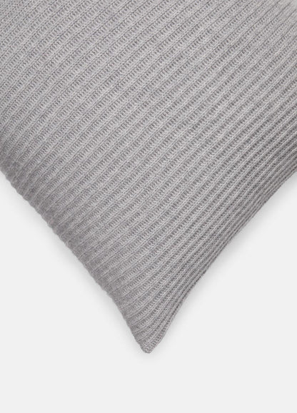 Wool and Cashmere Cardigan-Stitch Pillow in Pillows & Blankets - HEATHER GREY | VINCE Women