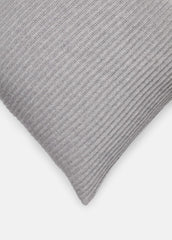 Wool and Cashmere Cardigan-Stitch Pillow in Pillows & Blankets - HEATHER GREY | VINCE Women