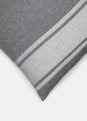Cashmere Jersey Stripe Pillow in Pillows & Blankets - MEDIUM HEATHER GREY | VINCE Women