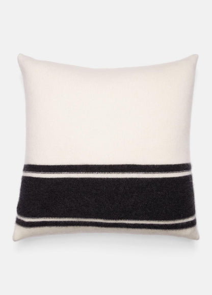 Cashmere Jersey Stripe Pillow in Pillows & Blankets - BLANC | VINCE Women