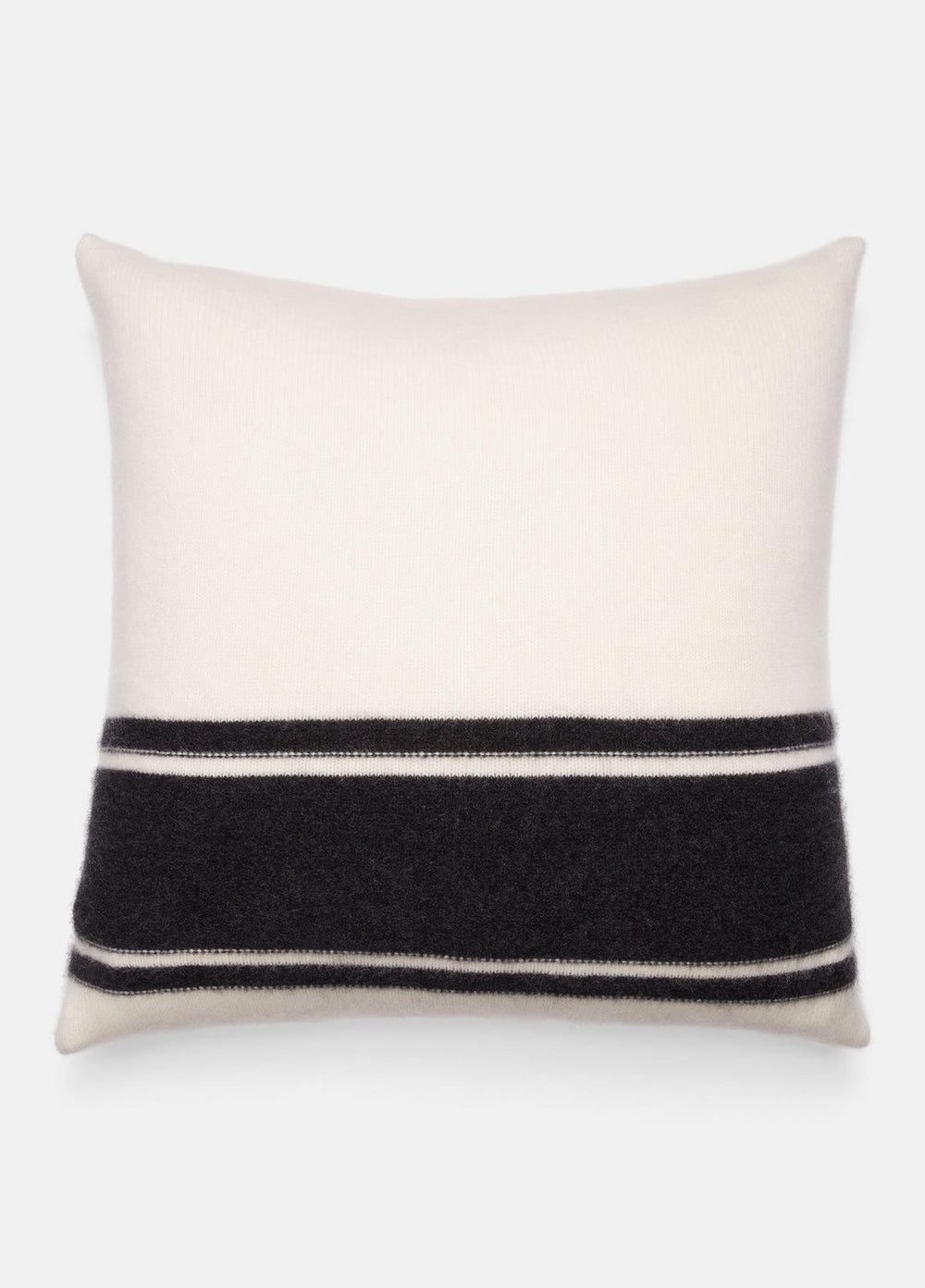 Cashmere Jersey Stripe Pillow in Pillows & Blankets - BLANC | VINCE Women