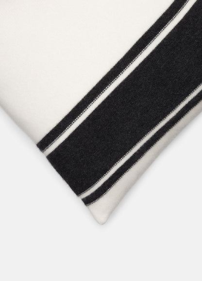 Cashmere Jersey Stripe Pillow in Pillows & Blankets - BLANC | VINCE Women