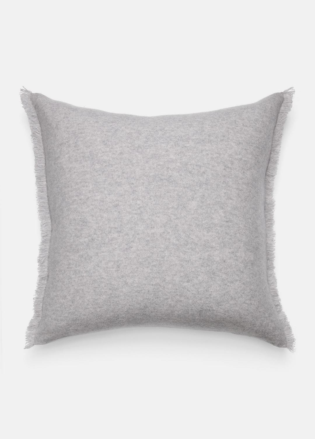 Cashmere Reverse Jersey Pillow in Pillows & Blankets - HEATHER GREY | VINCE Women
