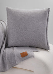 Cashmere Reverse Jersey Pillow in Pillows & Blankets - HEATHER GREY | VINCE Women