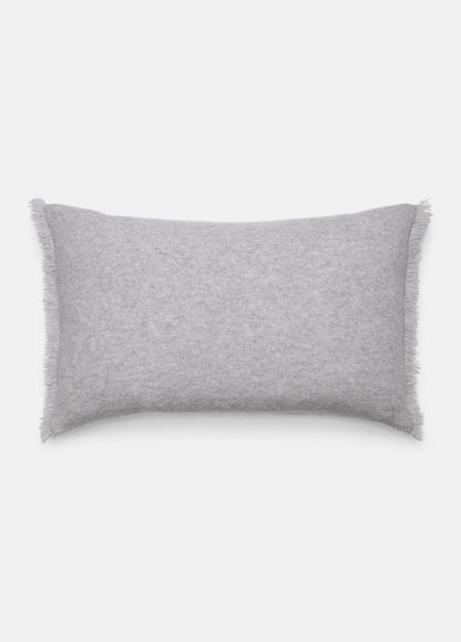 Cashmere Reverse Jersey Rectangle Pillow in Pillows & Blankets - HEATHER GREY | VINCE Women