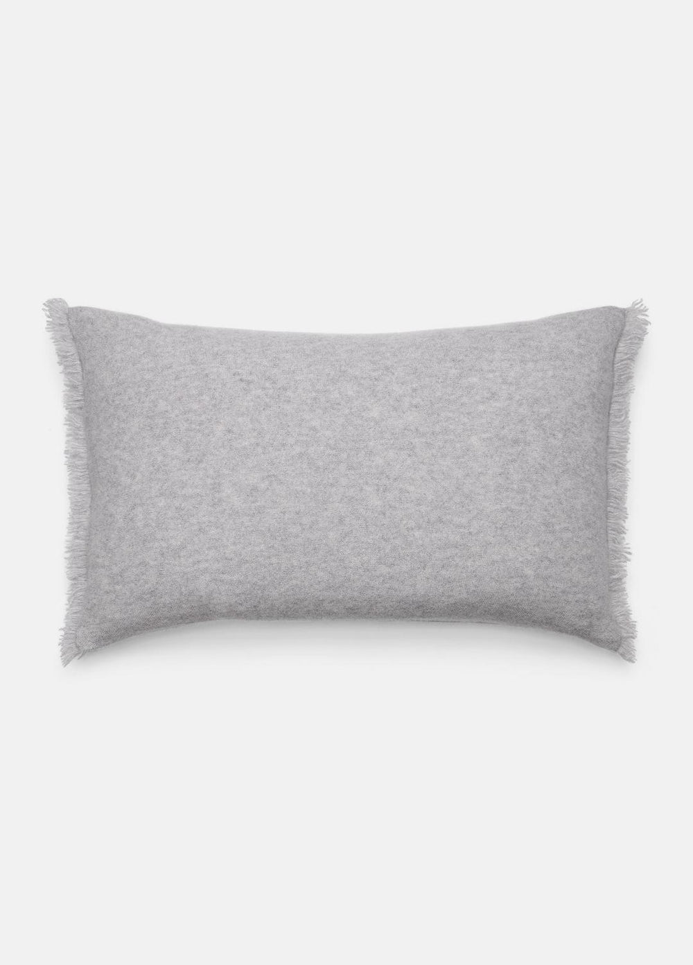 Cashmere Reverse Jersey Rectangle Pillow in Pillows & Blankets - HEATHER GREY | VINCE Women