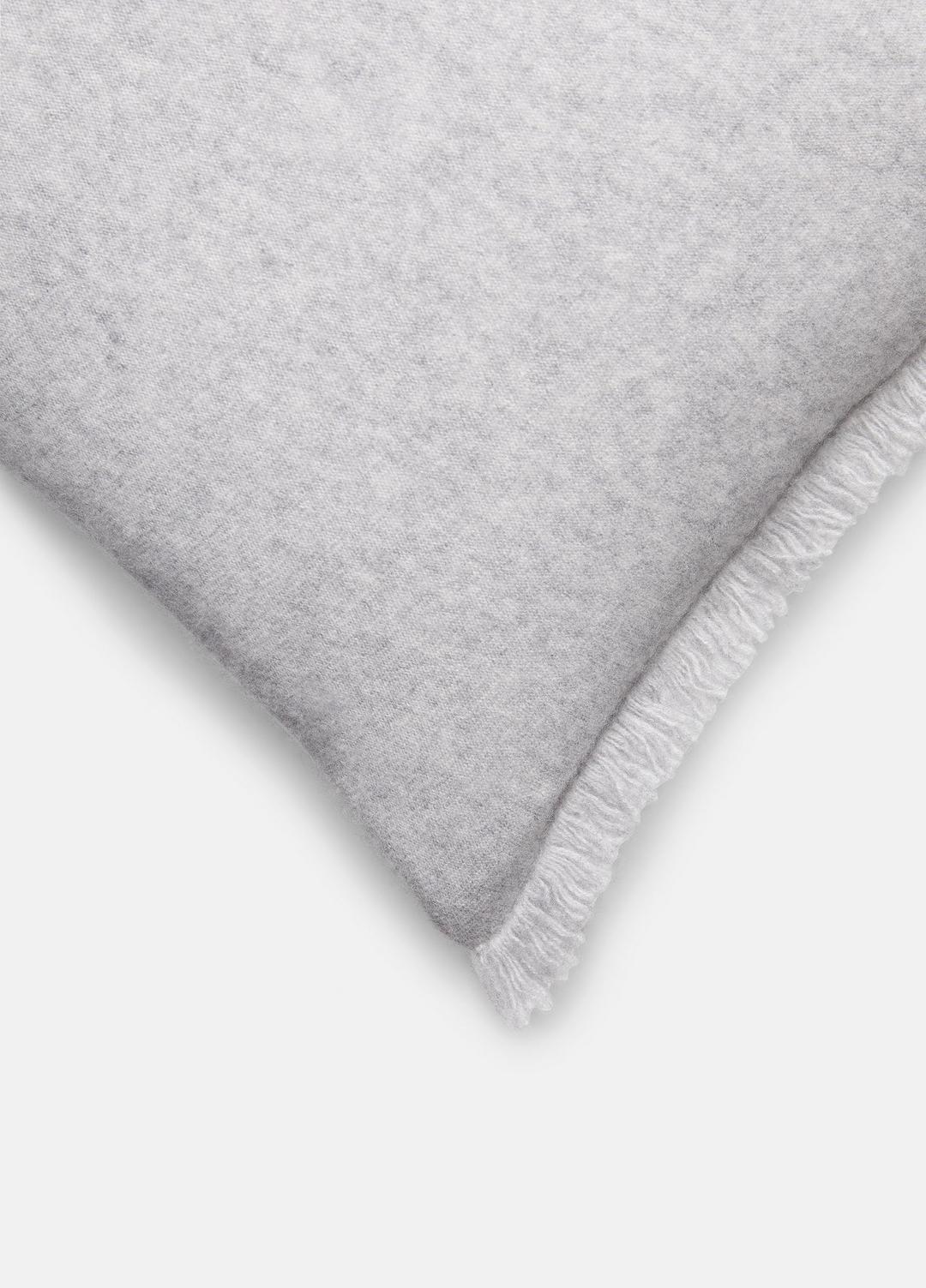 Cashmere Reverse Jersey Rectangle Pillow in Pillows & Blankets - HEATHER GREY | VINCE Women