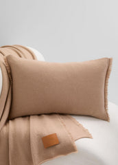 Cashmere Reverse Jersey Rectangle Pillow in Pillows & Blankets - CAMEL | VINCE Women