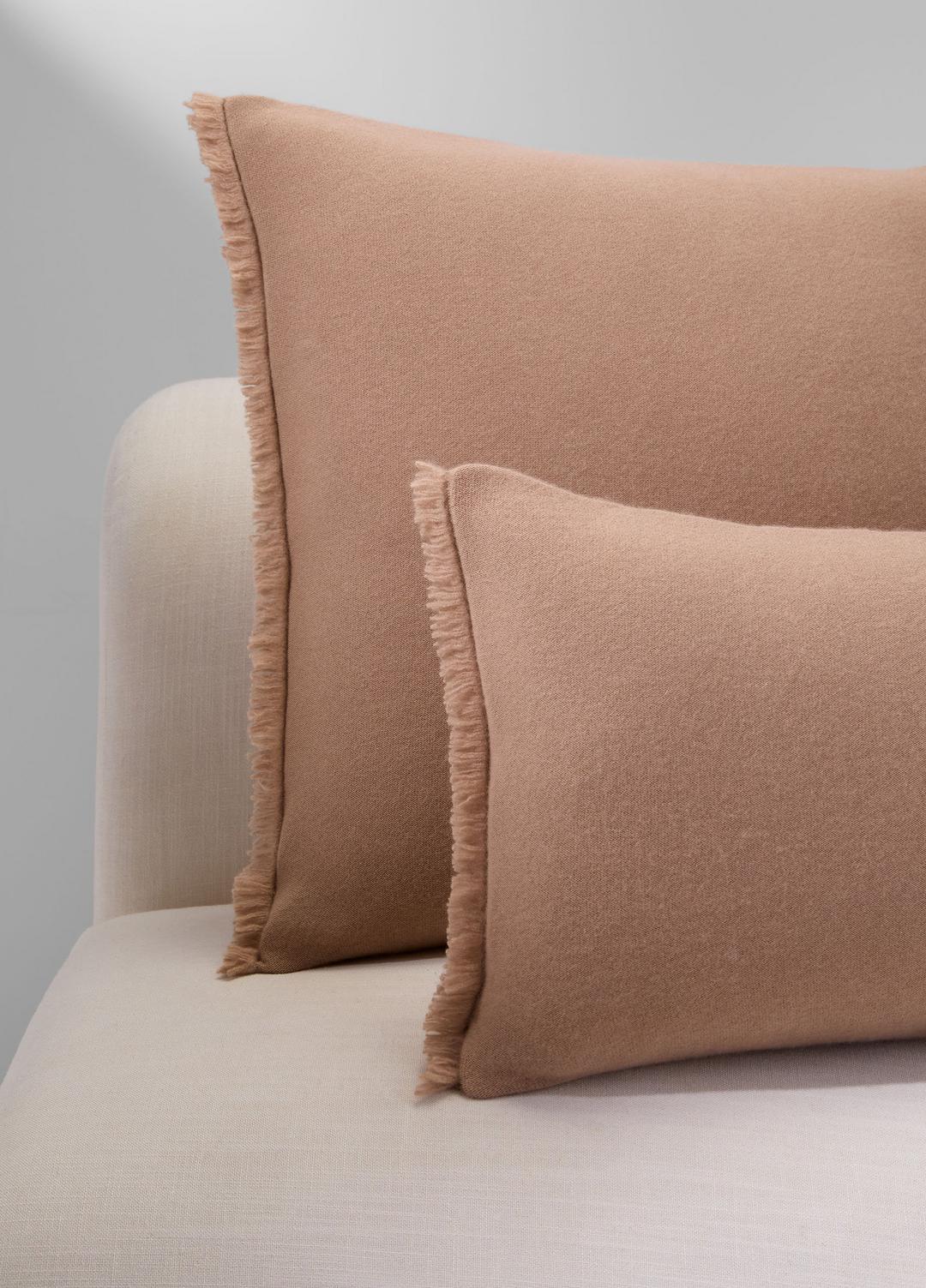 Cashmere Reverse Jersey Rectangle Pillow in Pillows & Blankets - CAMEL | VINCE Women