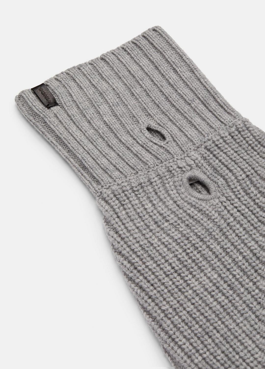 Wool and Cashmere Shaker-Stitch Dog Sweater in Dog Accessories - HEATHER GREY | VINCE Women
