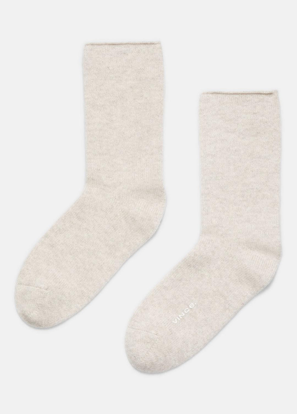 Women's Cashmere Jersey Short Sock in Accessories - HEATHER MARBLE | VINCE Women