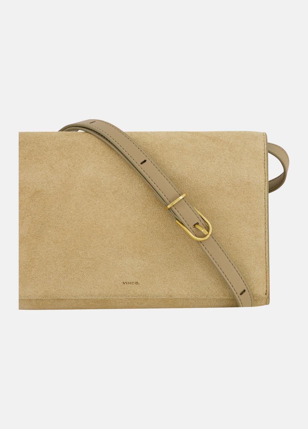Suede Crossbody Wallet in Leather & Suede - SANDTRAIL | VINCE Women