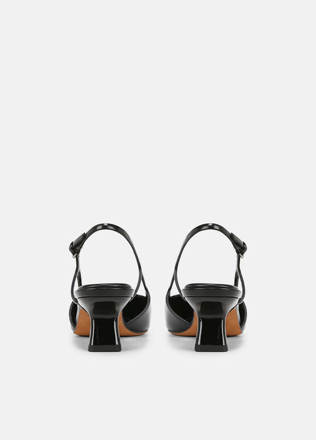 Bianca Leather Slingback Heel in Vince Products Women - BLACK | VINCE Women