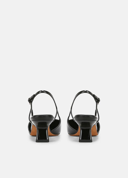 Bianca Leather Slingback Heel in Vince Products Women - BLACK | VINCE Women