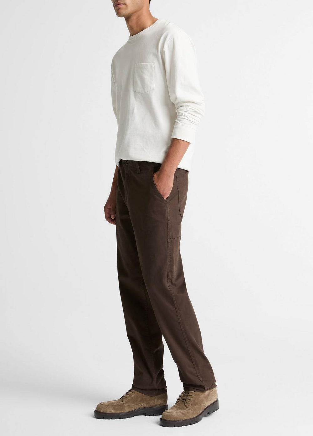 Owen Athletic Stretch-Cotton Utility Pant in Trousers - MISSION | VINCE Men