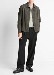 Nubuck Leather Trucker Jacket in Leather Jackets - SYCAMORE | VINCE Men