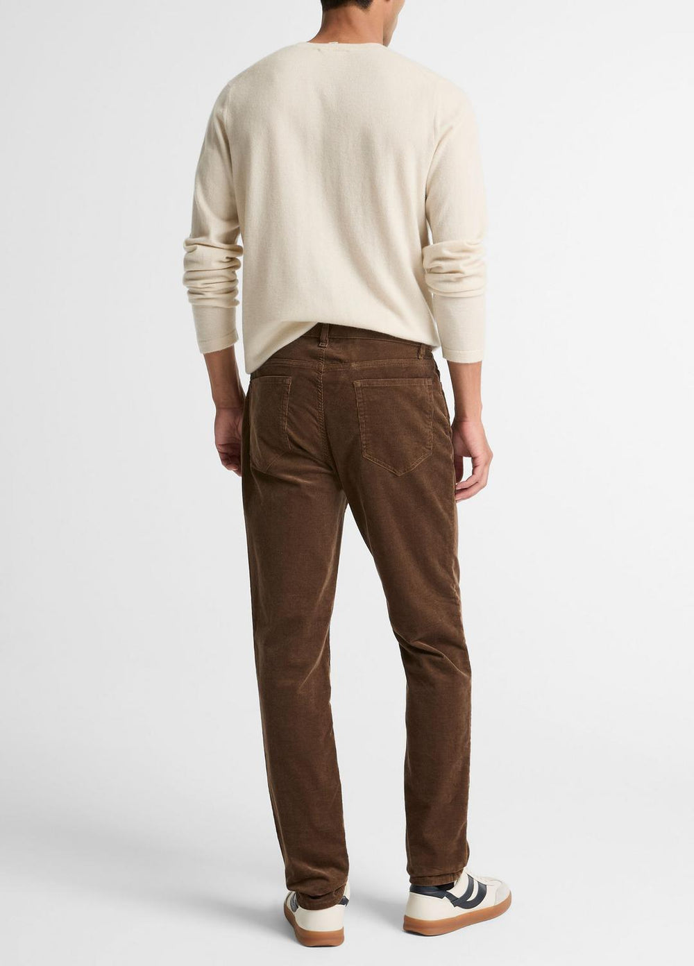 Dylan Slim 5-Pocket Stretch-Cotton Corduroy Pant in Trousers - LIGHT MISSION | VINCE Men