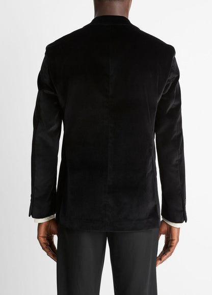 Cotton Velvet Classic Sport Coat in Blazers - BLACK | VINCE Men