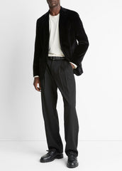 Cotton Velvet Classic Sport Coat in Blazers - BLACK | VINCE Men