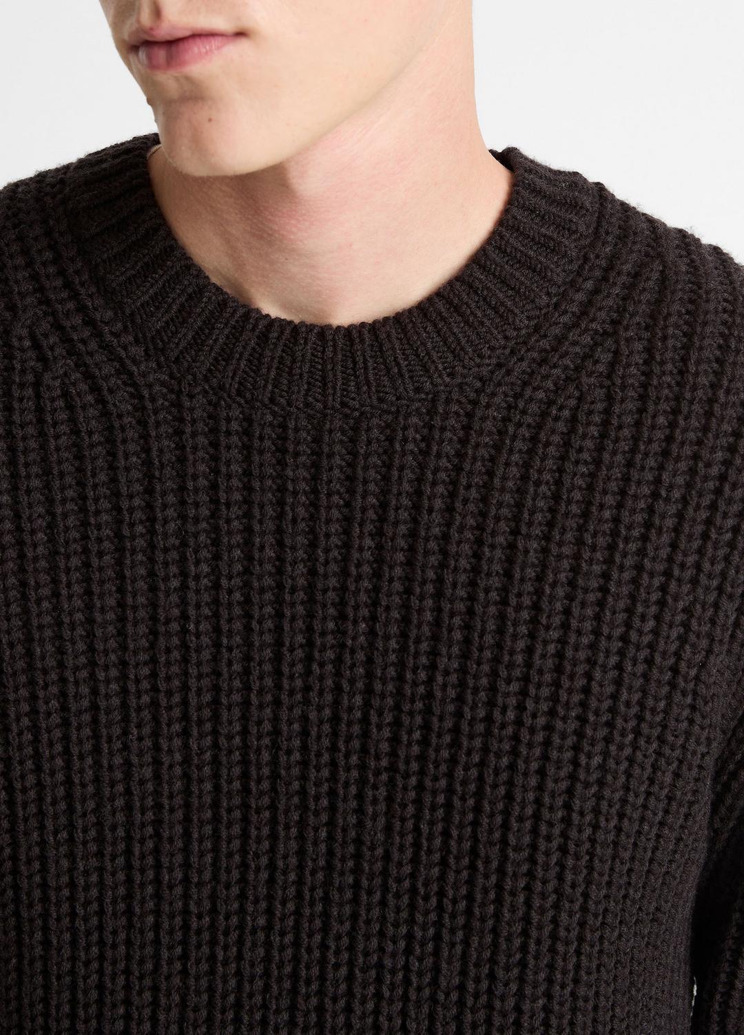 Utility Shaker Merino Wool Sweater in Crew Neck - HEATHER MISSION | VINCE Men