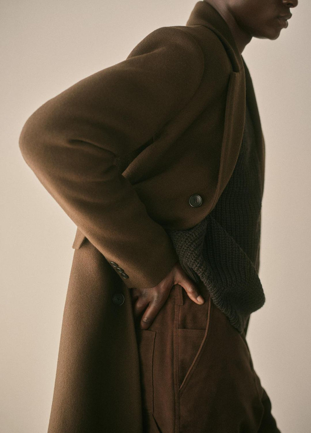 Utility Shaker Merino Wool Sweater in Crew Neck - HEATHER MISSION | VINCE Men