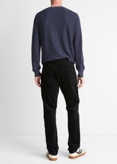 Dylan Slim 5-Pocket Stretch-Cotton Corduroy Pant in Trousers - BLACK | VINCE Men