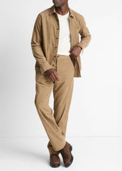 Italian Cotton Corduroy Button-Front Shirt in Long Sleeve - TETON | VINCE Men