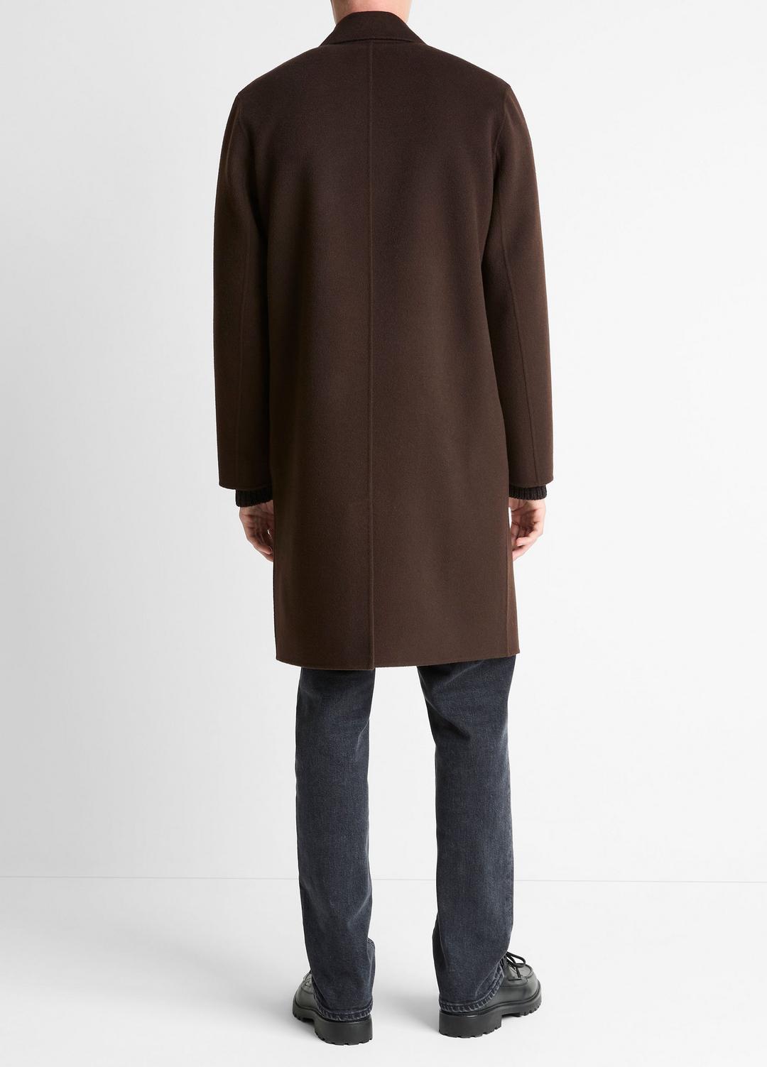 Splittable Wool-Cashmere Single-Breasted Topcoat in Coats - MISSION | VINCE Men