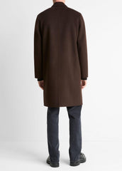 Splittable Wool-Cashmere Single-Breasted Topcoat in Coats - MISSION | VINCE Men
