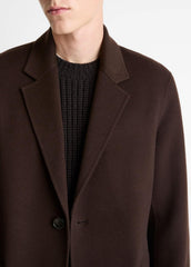 Splittable Wool-Cashmere Single-Breasted Topcoat in Coats - MISSION | VINCE Men