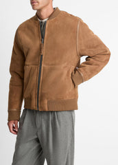 Shearling Bomber Jacket in Jackets - HIGHLAND | VINCE Men