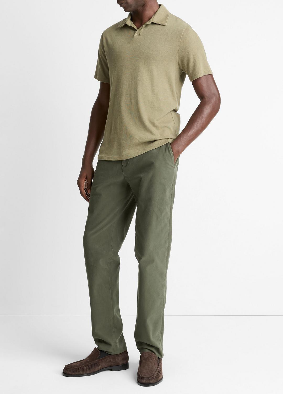 Owen Athletic Stretch-Cotton Pant in Trousers - SYCAMORE | VINCE Men