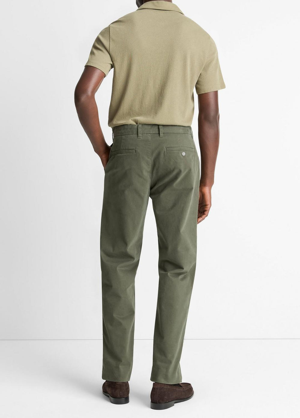 Owen Athletic Stretch-Cotton Pant in Trousers - SYCAMORE | VINCE Men