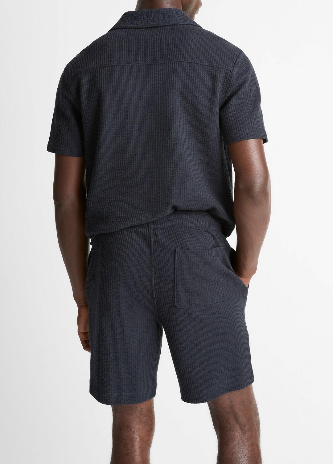 Seersucker-Knit Stretch-Cotton Short in Shorts - COASTAL BLUE | VINCE Men