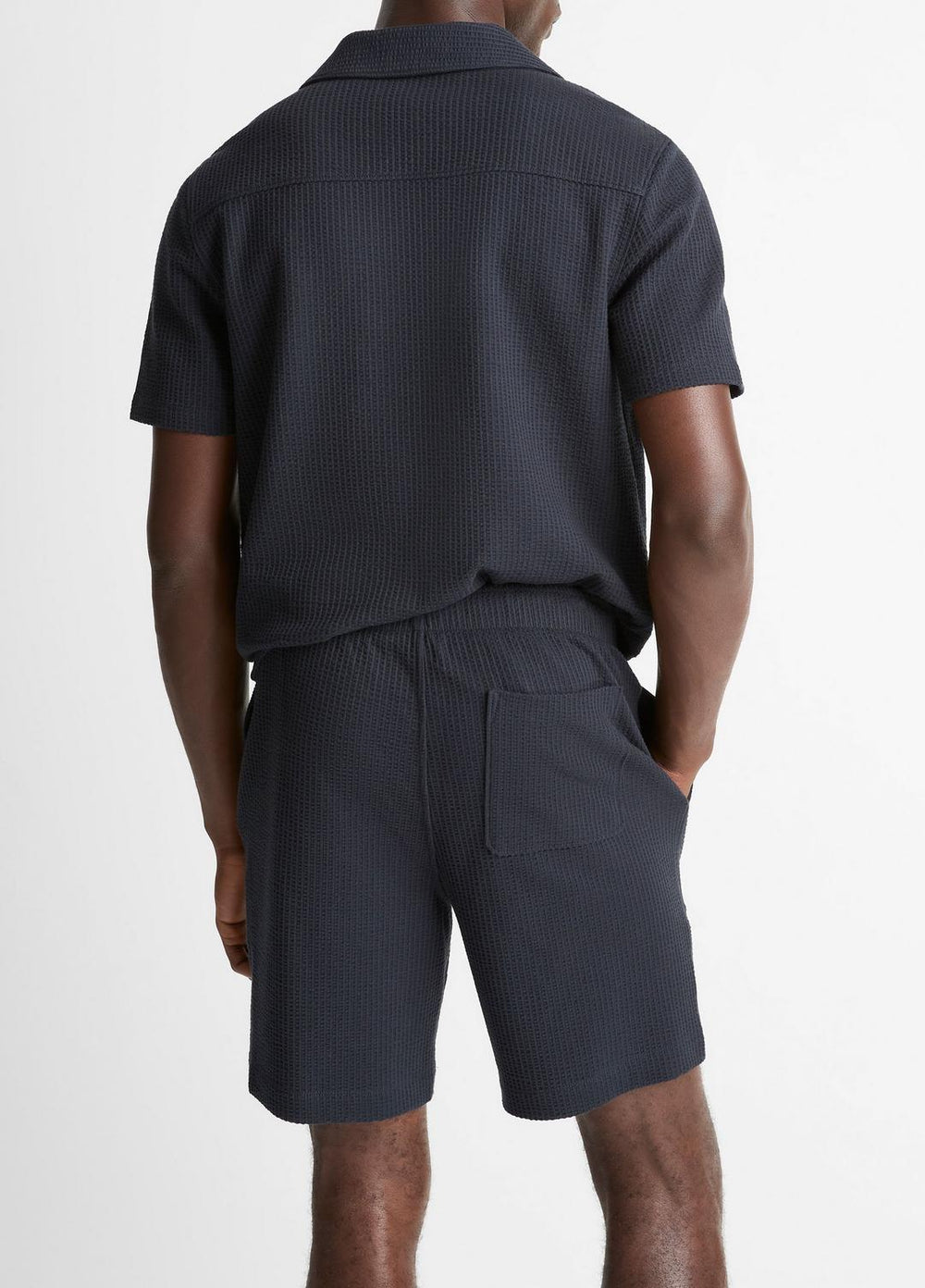 Seersucker-Knit Stretch-Cotton Short in Shorts - COASTAL BLUE | VINCE Men