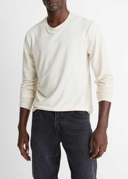 Triblend Jersey Long-Sleeve T-Shirt in Long Sleeve - BONE | VINCE Men