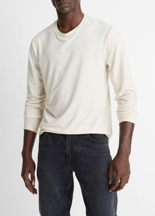 Triblend Jersey Long-Sleeve T-Shirt in Long Sleeve - BONE | VINCE Men