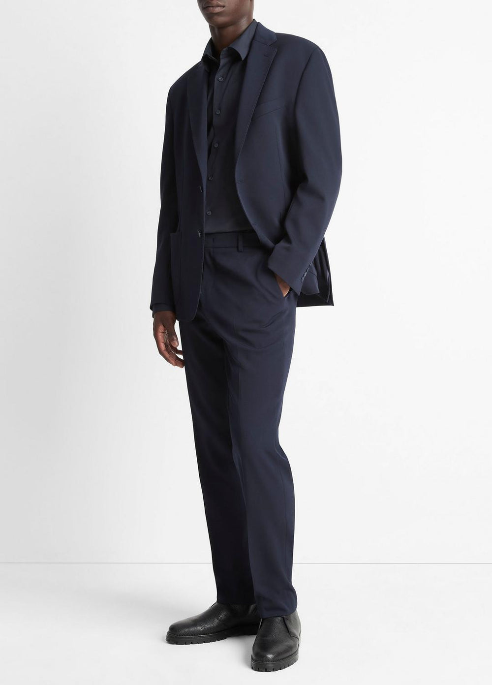 Stretch-Wool Classic Pant in Trousers - COASTAL BLUE | VINCE Men