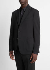 Stretch-Wool Relaxed Sport Coat in Blazers - BLACK | VINCE Men