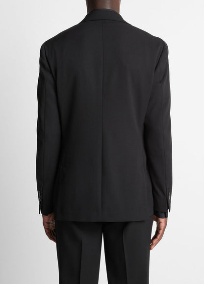 Stretch-Wool Relaxed Sport Coat in Blazers - BLACK | VINCE Men