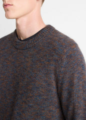 Multi-Mix Alpaca-Merino Wool Sweater in Crew Neck - COASTAL COMBO | VINCE Men